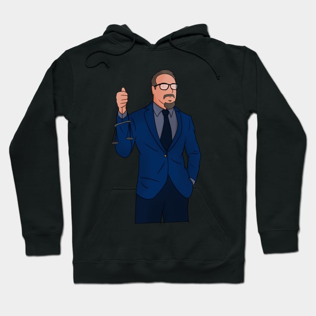 Judge Mentalist, Scales Hoodie by Big Sexy Digital Nomad